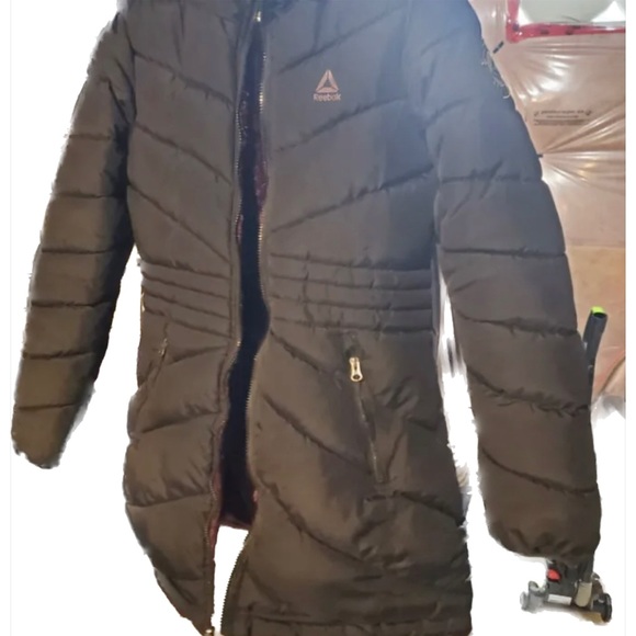 Reebok NewWithoutTags XS reversible parka, puffer coat hooded - Picture 2 of 10